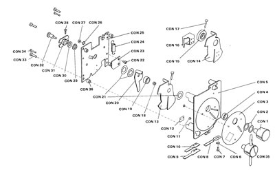 rotary acceptor parts